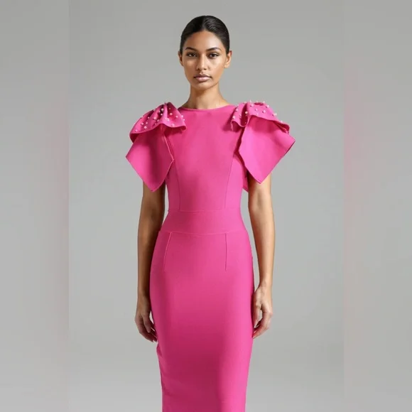 Taylor Diamante Bandage Dress - Picture 2 of 4